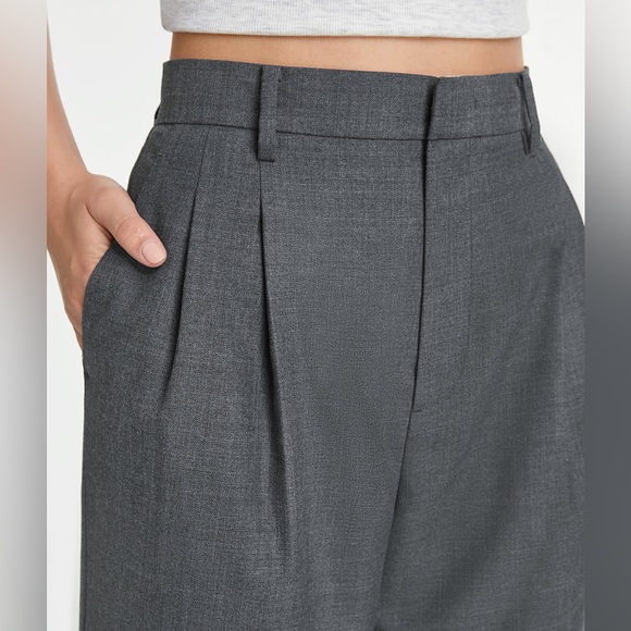 NWT 🪩 Commense Straight Leg Grey Trouser Pants - Picture 5 of 7